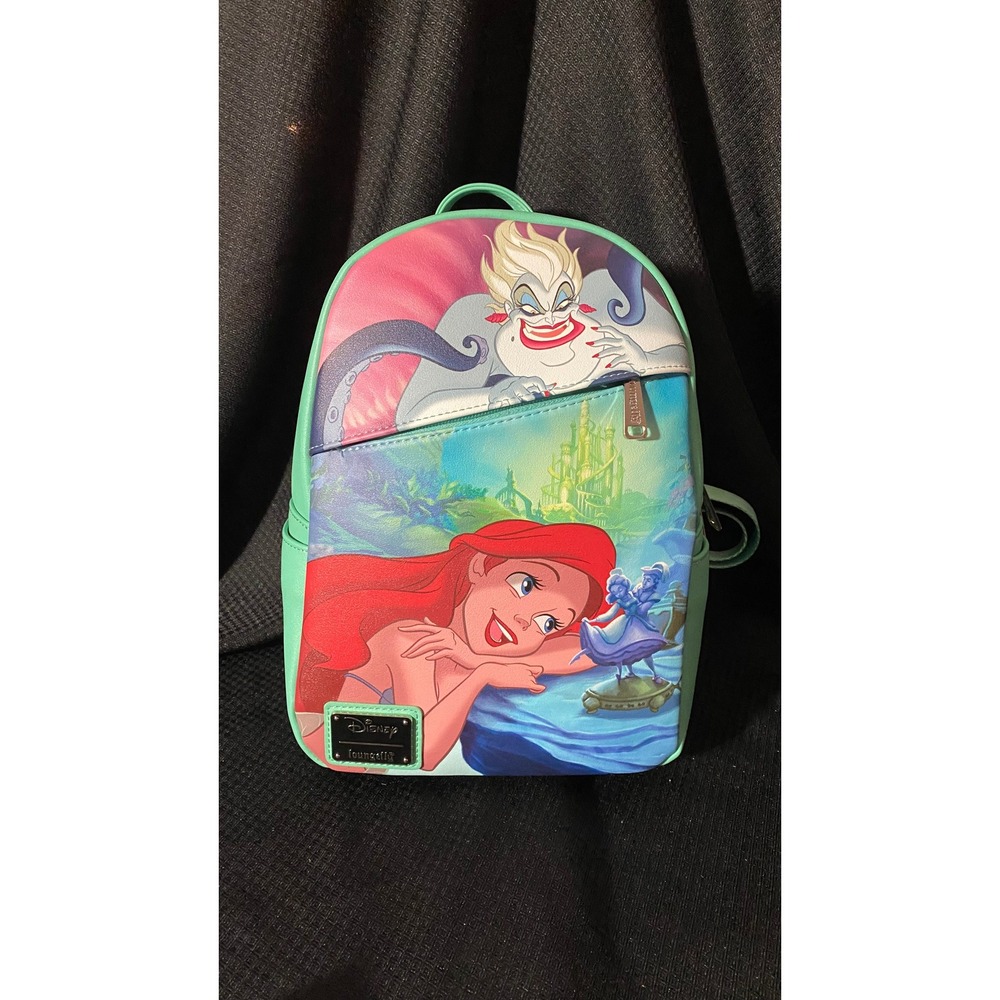 Loungefly Disney Little Mermaid Ariel Ursula Mini Backpack Mint WDBK0882 NWT